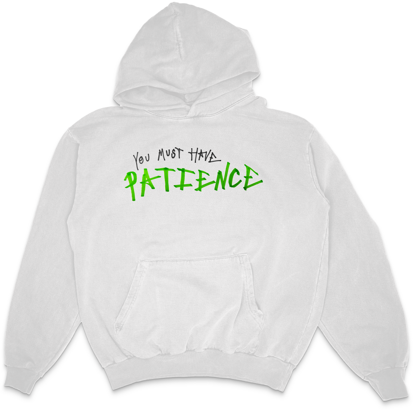 TEST OF PATIENCE 2 FRESH BLANK HOODIE